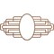 Ekena Millwork Elizabeth Wood Fretwork Pierced Ceiling Medallion, Walnut, 36"W x 18"H x 9 7/8"IW x 17"IH x 3/8"T CMWP36X18X0375EBWA - alternate 1